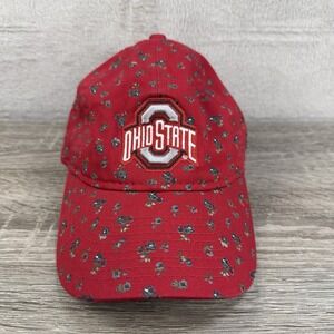 New Era Scarlet Ohio State Buckeyes Floral 9TWENTY Adjustable Hat Youth Girls